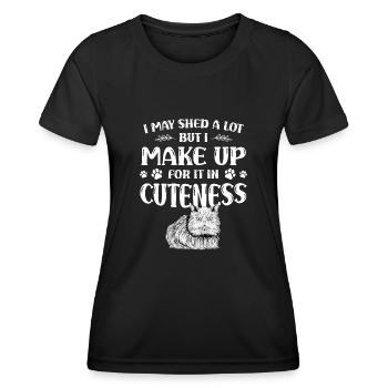 Chat persan Chat Amoureux Propriétaire de chat Persan Longhair C - T-shirt sport Femme - noir - Devant - AI Model Female 172 light (172cm)
