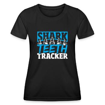 Shark Teeth Tracker Shark Teeth Collector Fossil - Women's Functional T-Shirt - black - Front - AI Model Female 172 light (172cm)