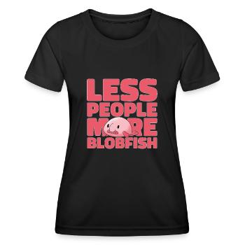 Blob fish - Women's Functional T-Shirt - black - Front - AI Model Female 172 light (172cm)