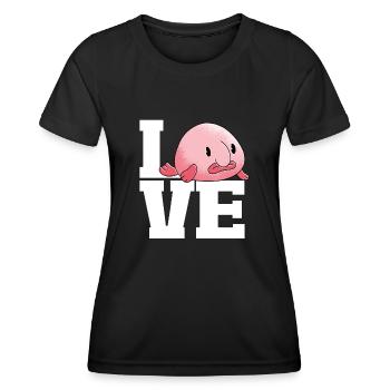 Blob fish - Women's Functional T-Shirt - black - Front - AI Model Female 172 light (172cm)