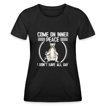 Lemur Catta Ring-tailed lemur - Women's Functional T-Shirt - black - Front - AI Model Female 172 light (172cm)