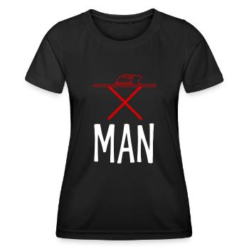 Triathlète de Triathlon Fer - T-shirt sport Femme - noir - Devant - AI Model Female 172 light (172cm)