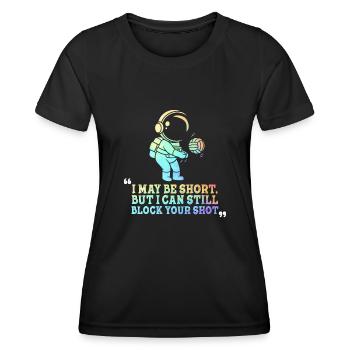 Je peux bloquer votre tir Volleyball de plage - T-shirt sport Femme - noir - Devant - AI Model Female 172 light (172cm)