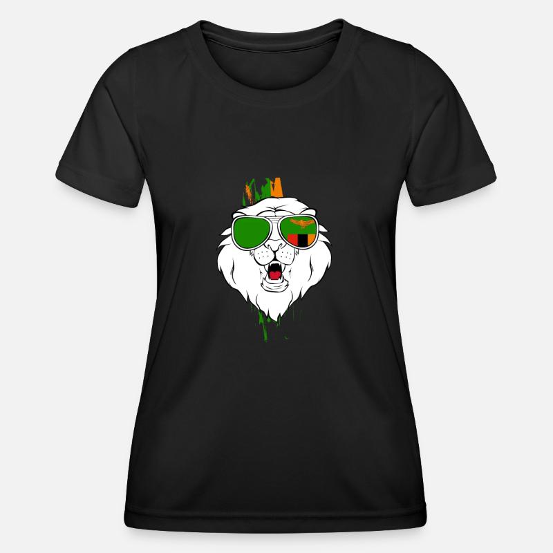 Zambia - Women's Functional T-Shirt - black