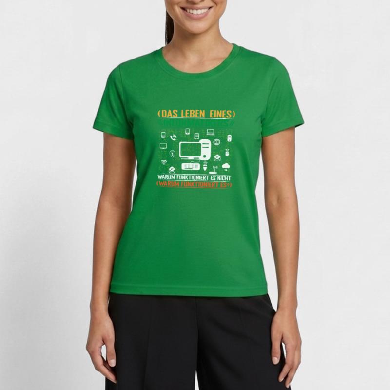 Informatiker Admin Programmierer Programm Frauen Funktions-T-Shirt