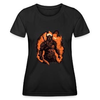 Wikinger Blut Stolz der nordischen Krieger - Frauen Funktions-T-Shirt - Schwarz - Vorne - AI Model Female 172 light (172cm)