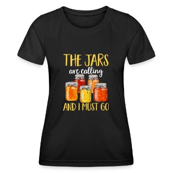 Canning, canning, canning, preserving food - Women's Functional T-Shirt - black - Front - AI Model Female 172 light (172cm)