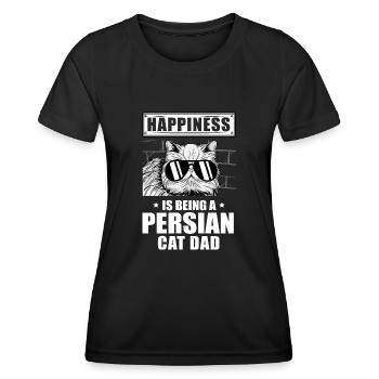 Persian Cat Cat Lover Cat Owner Persian Longhair C - Women's Functional T-Shirt - black - Front - AI Model Female 172 light (172cm)