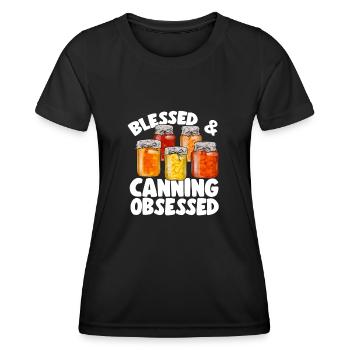 Canning, canning, canning, preserving food - Women's Functional T-Shirt - black - Front - AI Model Female 172 light (172cm)
