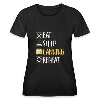 Canning, canning, canning, preserving food - Women's Functional T-Shirt - black - Front - AI Model Female 172 light (172cm)