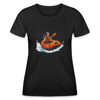 Rafting - T-shirt sport Femme - noir - Devant - AI Model Female 172 light (172cm)