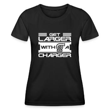 Turbocharger Auto Tuner Werktsatt - Women's Functional T-Shirt - black - Front - AI Model Female 172 light (172cm)