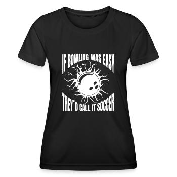 Bowling Skittles Bowling Club Bowling Club Bowler - T-shirt sport Femme - noir - Devant - AI Model Female 172 light (172cm)