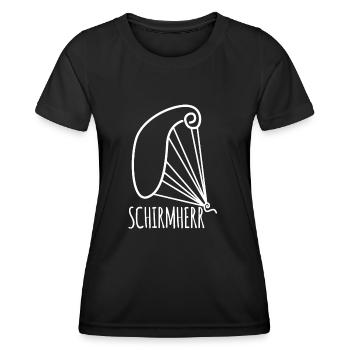Paragliding Witz Gleitsegeln - Frauen Funktions-T-Shirt - Schwarz - Vorne - AI Model Female 172 light (172cm)