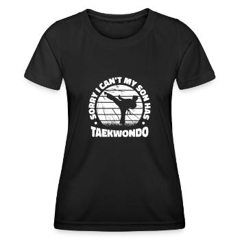 Taekwondo Taekwondo Vater - Frauen Funktions-T-Shirt - Schwarz - Vorne - AI Model Female 172 light (172cm)