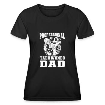 Taekwondo Taekwondo Vater - Frauen Funktions-T-Shirt - Schwarz - Vorne - AI Model Female 172 light (172cm)