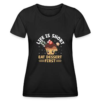 Backen Bäckerei Konditorei Konditor Bäcker Konditorei - Frauen Funktions-T-Shirt - Schwarz - Vorne - AI Model Female 172 light (172cm)