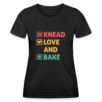Boulangerie Boulangerie Pâtisserie Confiserie Boulanger Confiserie - T-shirt sport Femme - noir - Devant - AI Model Female 172 light (172cm)