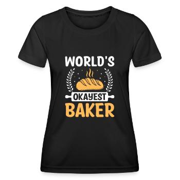 Boulangerie Boulangerie Pâtisserie Confiserie Boulanger Confiserie - T-shirt sport Femme - noir - Devant - AI Model Female 172 light (172cm)
