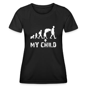Parents Puberty Mother Father - Women's Functional T-Shirt - black - Front - AI Model Female 172 light (172cm)