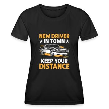 Driving License Passed New Driver Permit Driving S - Women's Functional T-Shirt - black - Front - AI Model Female 172 light (172cm)