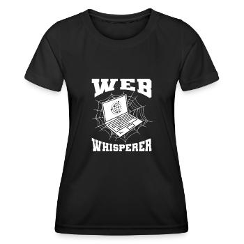 Web Developer Web Developer Funny - Women's Functional T-Shirt - black - Front - AI Model Female 172 light (172cm)