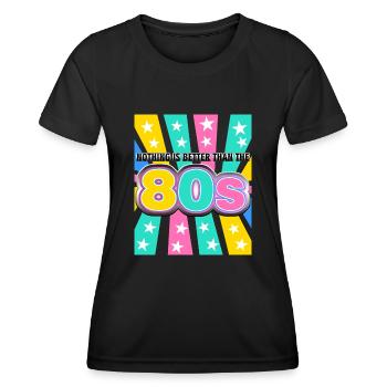 1980 Disco 80s Party 80s - Women's Functional T-Shirt - black - Front - AI Model Female 172 light (172cm)