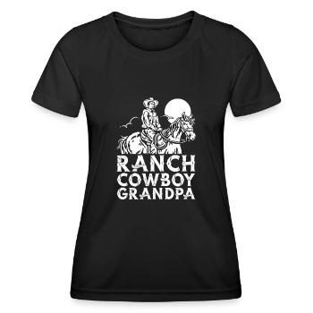 Rodeo Cowboy Ranch Cowboy - T-shirt sport Femme - noir - Devant - AI Model Female 172 light (172cm)