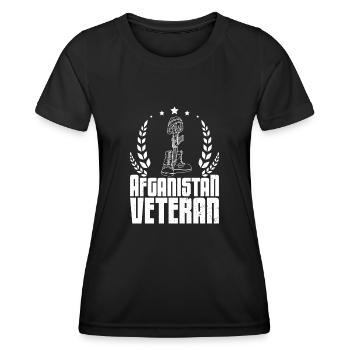 American veteran military father's day - Frauen Funktions-T-Shirt - Schwarz - Vorne - AI Model Female 172 light (172cm)