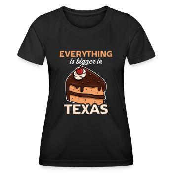 Un gâteau design texan pour les fiers Texans - T-shirt sport Femme - noir - Devant - AI Model Female 172 light (172cm)
