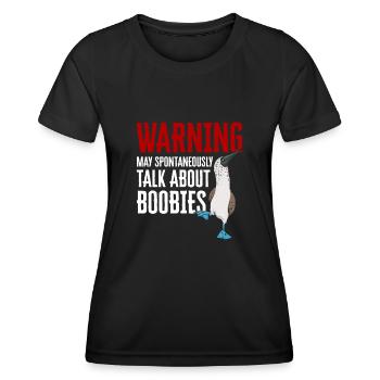 Blue-footed Booby Seabird Blue-footed Booby Seabird - Women's Functional T-Shirt - black - Front - AI Model Female 172 light (172cm)