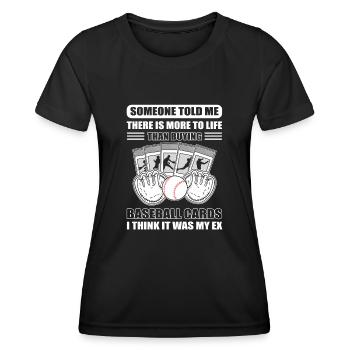 Someone Told Me There Is More Than Buying - Women's Functional T-Shirt - black - Front - AI Model Female 172 light (172cm)