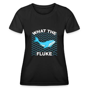 What The Fluke Whales Lover Marine Scientist Gift - Frauen Funktions-T-Shirt - Schwarz - Vorne - AI Model Female 172 light (172cm)