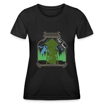 Eifel Eifeler Eifler Aussichtsturm - Frauen Funktions-T-Shirt - Schwarz - Vorne - AI Model Female 172 light (172cm)