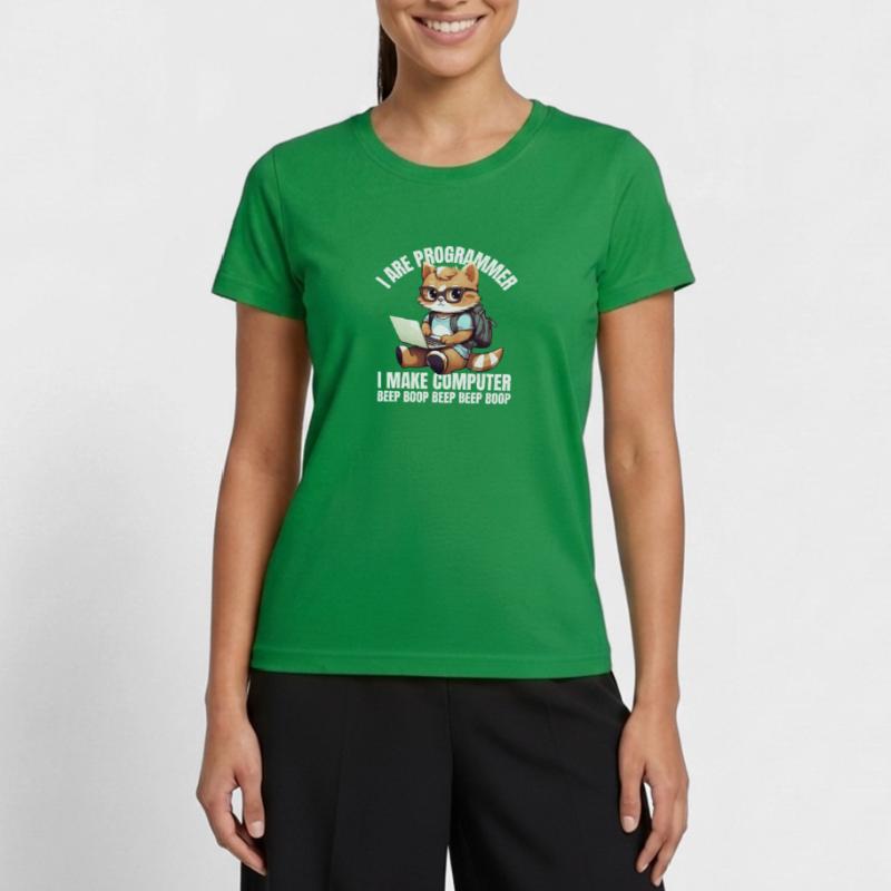 I'm a programmer. I'm doing Computer Beep Women's Functional T-Shirt