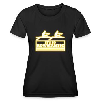 Rudern Ruderer Ruderboot Ruderverein - Frauen Funktions-T-Shirt - Schwarz - Vorne - AI Model Female 172 light (172cm)