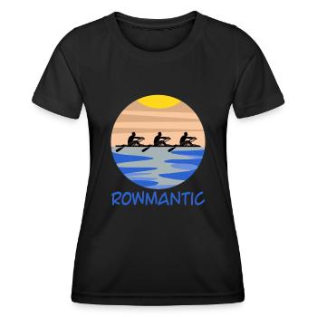 Ruderverein Ruderboot Rudern Rudersport - Frauen Funktions-T-Shirt - Schwarz - Vorne - AI Model Female 172 light (172cm)