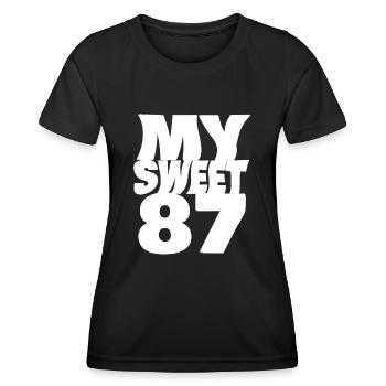 Doux 87 - T-shirt sport Femme - noir - Devant - AI Model Female 172 light (172cm)