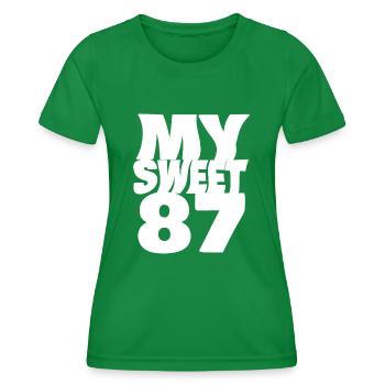 Sweet 87 - Women's Functional T-Shirt - kelly green - Front - AI Model Female 172 dark (172cm)