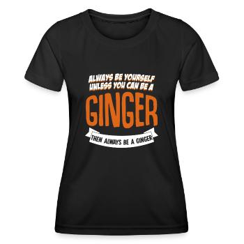 Red Hair Redhead Redhead - Women's Functional T-Shirt - black - Front - AI Model Female 172 light (172cm)