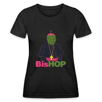 Hops Bishop Beer Brewery - Women's Functional T-Shirt - black - Front - AI Model Female 172 light (172cm)