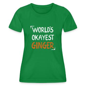 Rote Haare Rothaarig Witz Rotschopf - Frauen Funktions-T-Shirt - Kelly Green - Vorne - AI Model Female 172 dark (172cm)