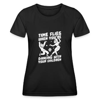 Maman Maman Danse Maman Danse Maman - T-shirt sport Femme - noir - Devant - AI Model Female 172 light (172cm)