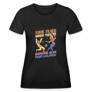Maman Maman Danse Maman Danse Maman - T-shirt sport Femme - noir - Devant - AI Model Female 172 light (172cm)