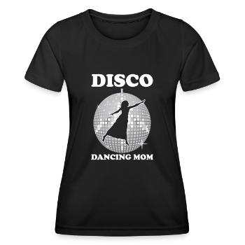Mom Mutter Disko Tanz Mutter - Frauen Funktions-T-Shirt - Schwarz - Vorne - AI Model Female 172 light (172cm)