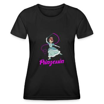 Prinzessin - Frauen Funktions-T-Shirt - Schwarz - Vorne - AI Model Female 172 light (172cm)