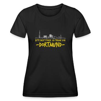 Dortmunder Witz Dortmund - Frauen Funktions-T-Shirt - Schwarz - Vorne - AI Model Female 172 light (172cm)