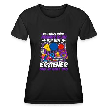 Erzieherin Kindergärtnerin Tagesmutter - Frauen Funktions-T-Shirt - Schwarz - Vorne - AI Model Female 172 light (172cm)