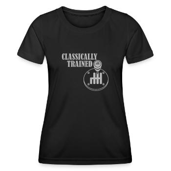 Transmission manuelle Changement de vitesse Transmission manuelle - T-shirt sport Femme - noir - Devant - AI Model Female 172 light (172cm)