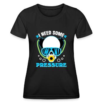 Diver Joke Sport Diver Diving - Women's Functional T-Shirt - black - Front - AI Model Female 172 light (172cm)